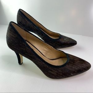 Alex Marie Calf Hair Animal Print Heels